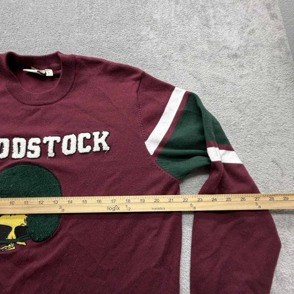 Aeropostale Sweater Mens Large Red Woodstock‎ Peanuts Graphic Pullover Crewneck
